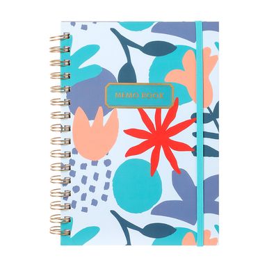 Libreta con Espiral A6 Dazzling World Banda Azul Claro 90 Hojas