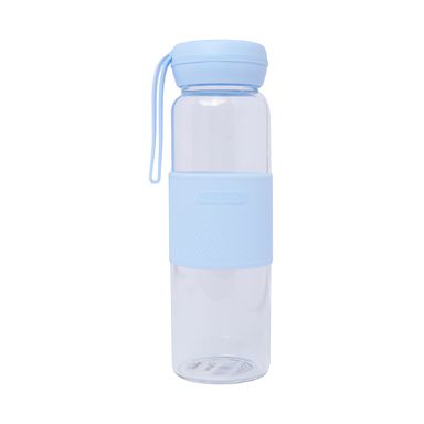 Botilito de Vidrio de Borosilicato de Un Sola Pared 500 Ml Azul