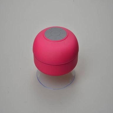 Bocina Impermeable Ipx4 con Ventosa Modelo K364 Color Rojo Rosa