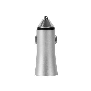 Cargador Plateado 6.5 Cm 20 W  20W Puerto Cargador de Automovil Rapido  Modelo Usb y Tipo C: Sc310 Color Plateado
