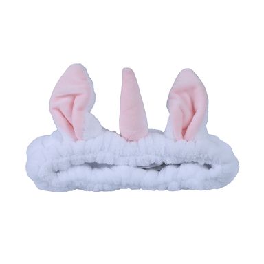 Banda para el Cabello Unicornio Blanco con Rosa