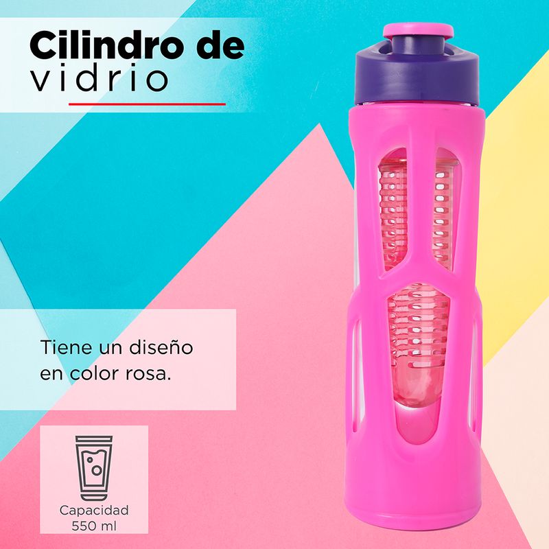 Botella de Vidrio con funda 550 ml - sensorial