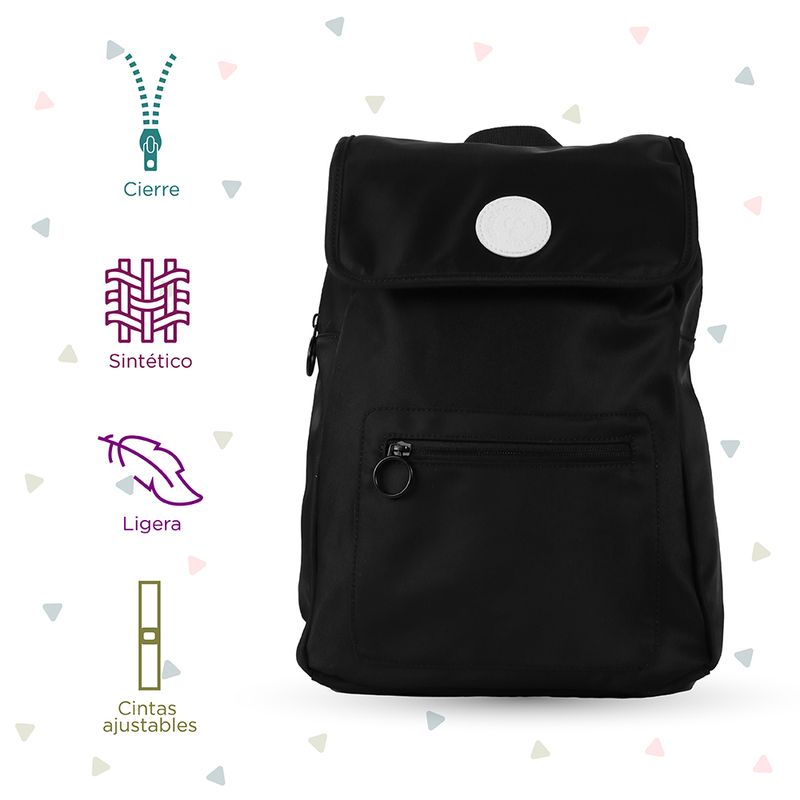 Morral-con-Solapa-Fruity-Fairy-3-0-Miniso-Negro-3-14903