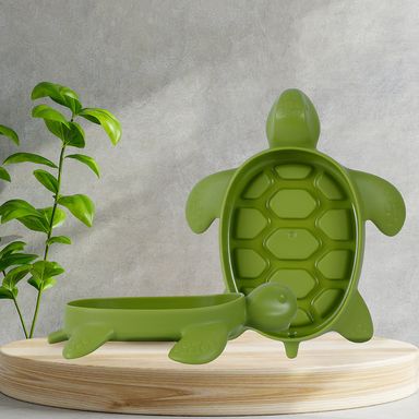 Jabonera de  Plastico en Forma de  Tortuga 16Cm