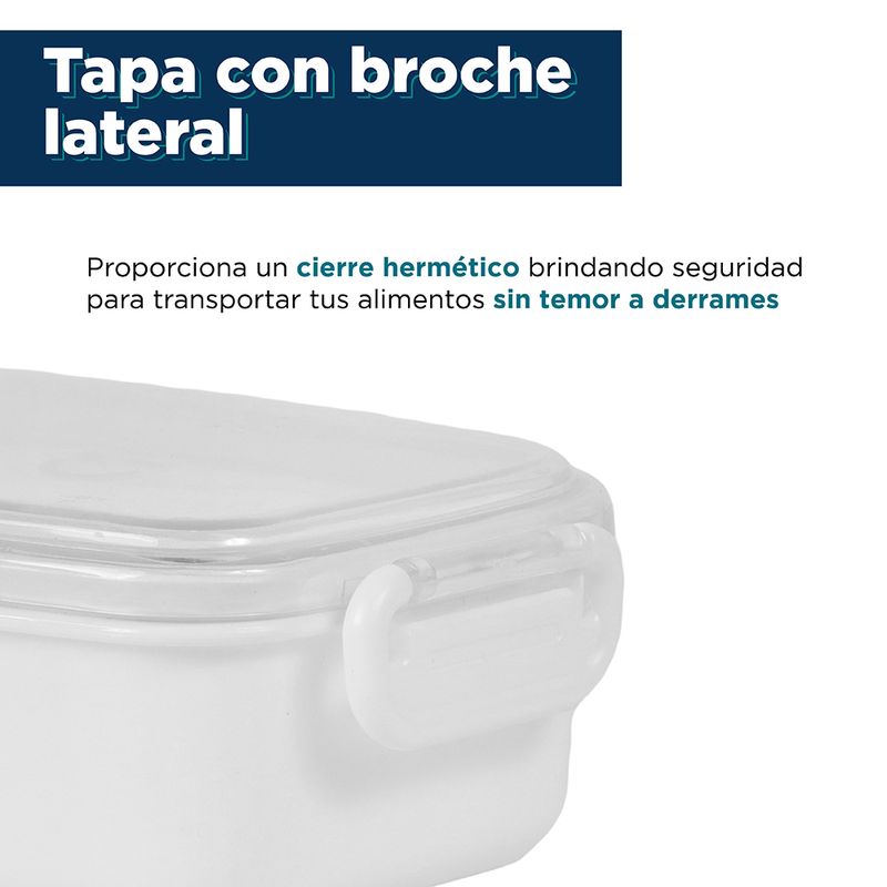 contenedor de Alimentos Blanco