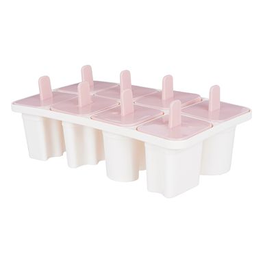 Molde  para Paletas de  Diseño de  Letras 8 Cavidade s Rosa