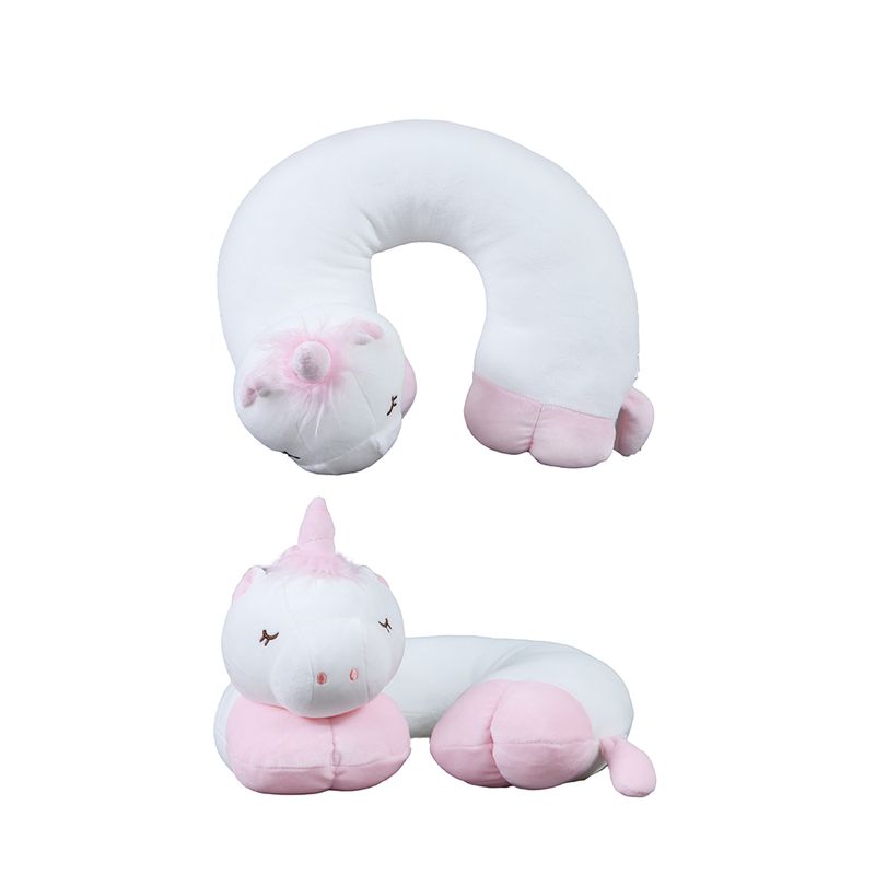 Almohada de unicornio en forma de U para el cuello, cojín Cervical para  dormir, portátil, viaje - AliExpress