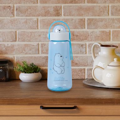 Cilindro de  Plastico We Bare Bears Collection con de coracion  Azul