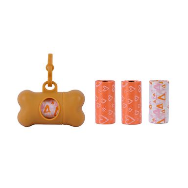 Bolsas para de sechos de  Mascotas de gradables Estuche 3X20 Naranja