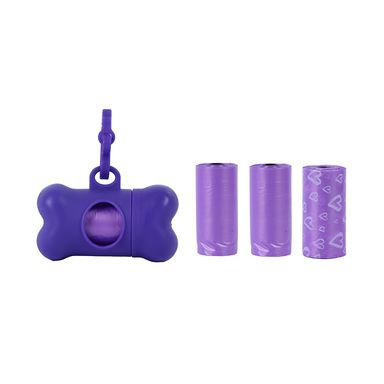 Bolsas para de sechos de  Mascotas de gradables Estuche 3X20 Purpura