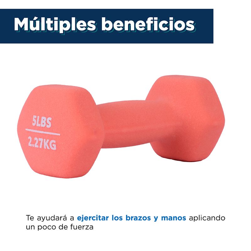 Ejercicios con pesas discount de 5 libras