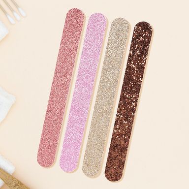 Juego de  Limas de  Uñas Brillantes Sparkling Star Series  4 Piezas