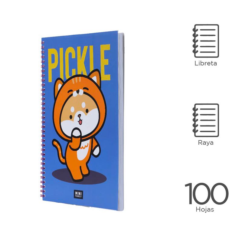 Cuaderno-De-Mini-Family-Animal-Cosplay-Series-Pickle-100-Hojas-3-15917
