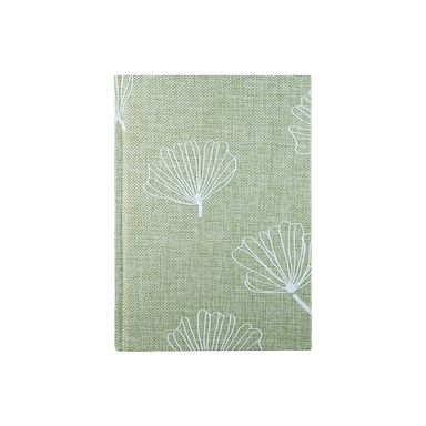 Cuaderno De Tapa Dura De Tela De Algodón Y Lino Verde  100 Hojas