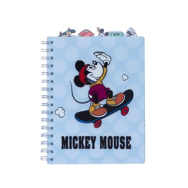 Cuaderno De Mickey Mouse Sports Collecion Con Separadores  120 Hojas   Azul