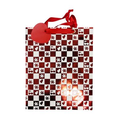 Bolsa De Regalo De Rejilla De Ajedrez De La Serie