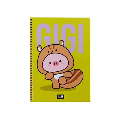 Cuaderno De Mini Family Animal Cosplay Series Gigi  100 Hojas