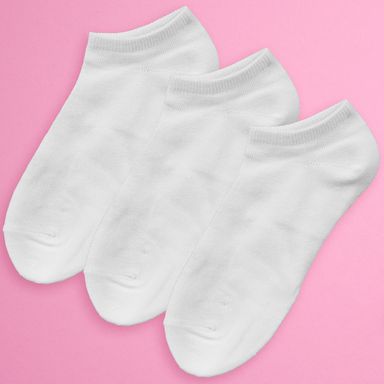 Medias para Mujer 3 Pares Color Blanco
