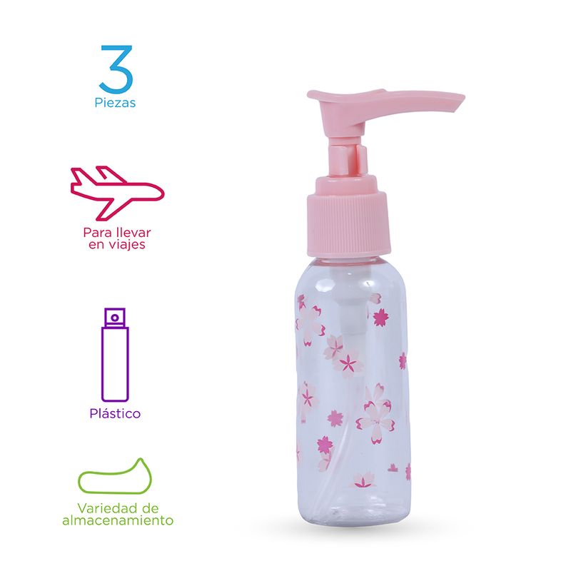 Set Botellas De Viaje Sakura Blossom - Viajes - Miniso en Línea