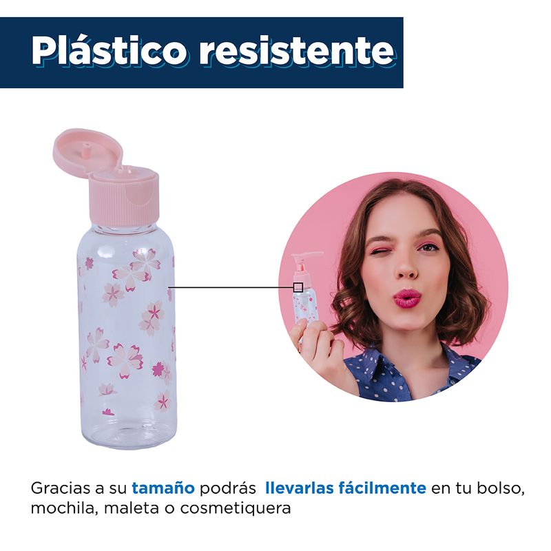 Set Botellas De Viaje Sakura Blossom - Viajes - Miniso en Línea