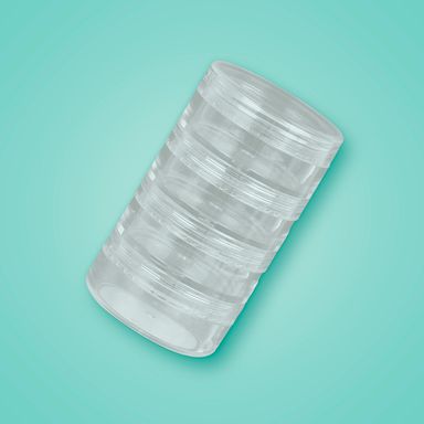 Frasco de Viaje de Cuatro Niveles Transparente 40G