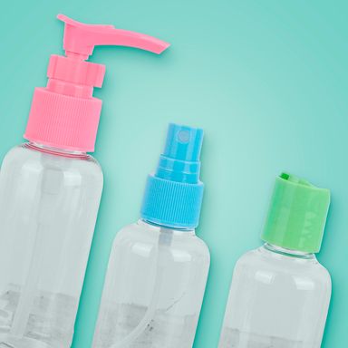 Kit de Botellas de Viaje Multicolor 8Pzas