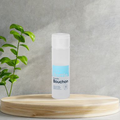 Botella de Viaje con Tapa de Plastico Transparente 100Ml