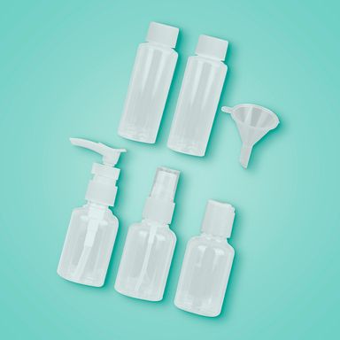 Kit de Botellas de Viaje Blanco MX08