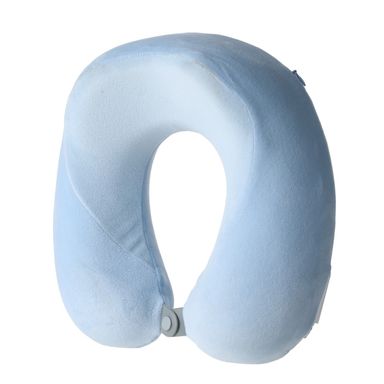 Almohada para Viaje Espuma Viscoelastica de Dos Colores Azul
