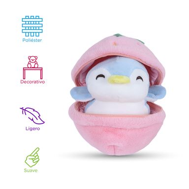 Peluche Caja Ciega Fruit Series Penguin de Fresa