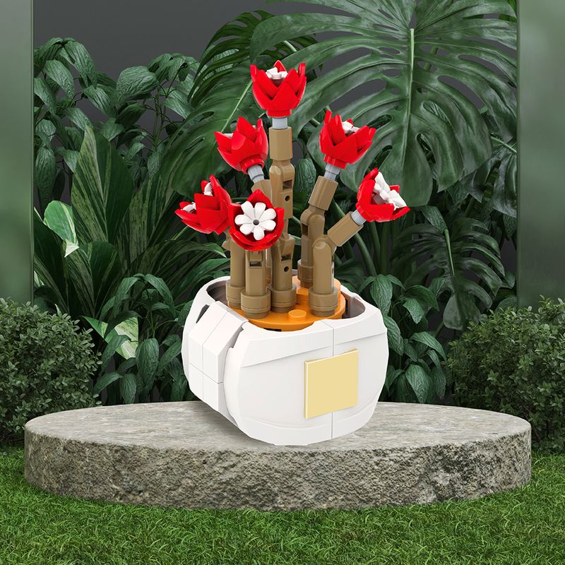 Bloques-Macetas-Plantas-Suculentas-Rosas-con-Margaritas-Miniso-2-16277