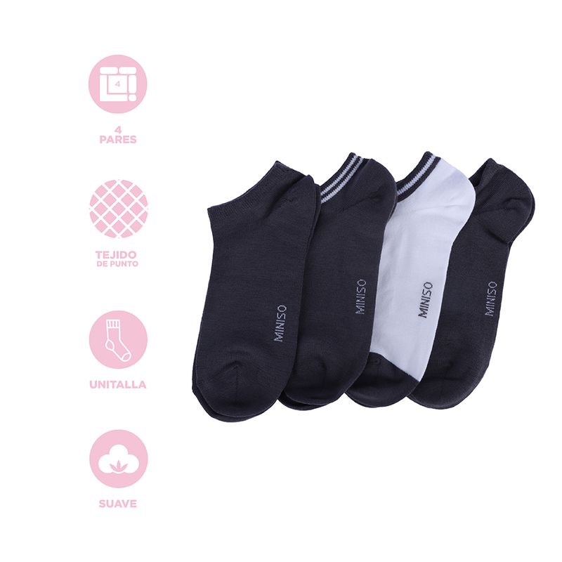 Medias-para-Hombre-Miniso-Perro-Amarillo-4-Pares-3-16330