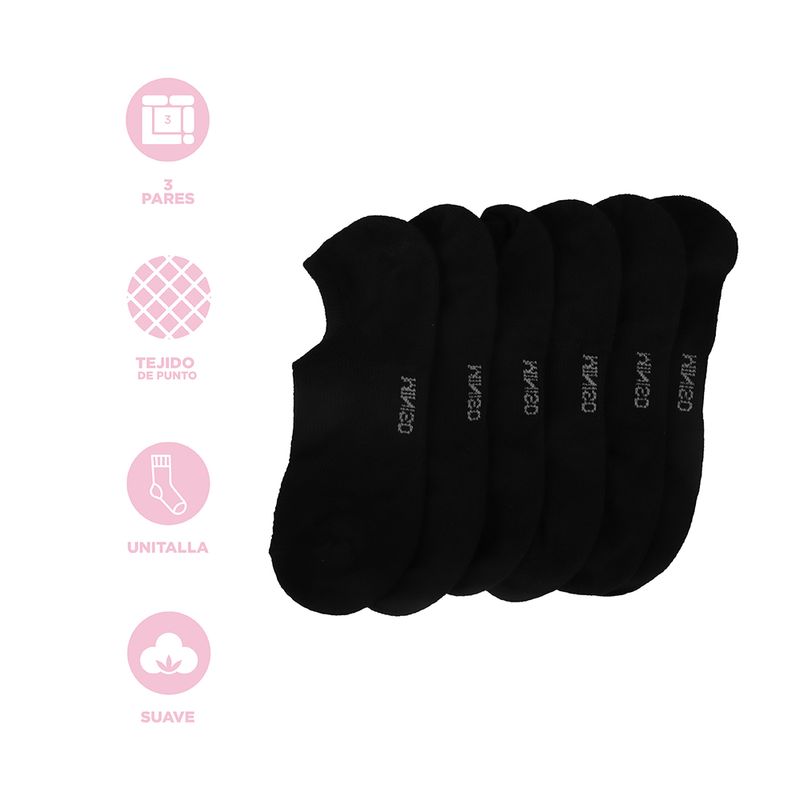 Medias-para-Hombre-Transpirables-Miniso-Negro-3-Pares-3-16336