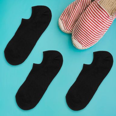 Tines para Mujer Transpirables Miniso Negro 3 Pares