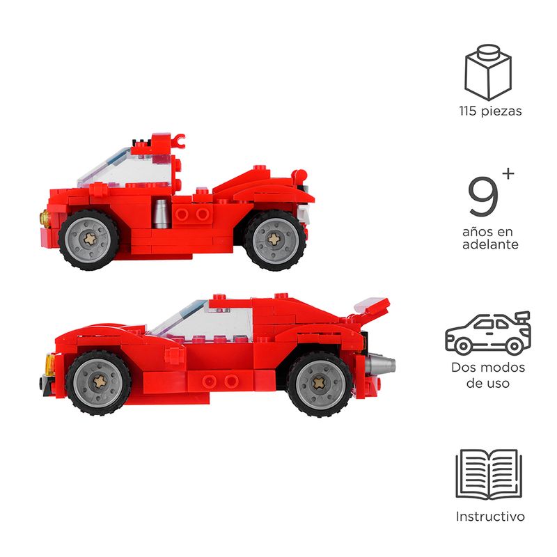 Bloques-Miniboy-Bloques-de-Construccion-de-Coches-de-Carreras-2-en-1-Rojo-Miniso-3-16386