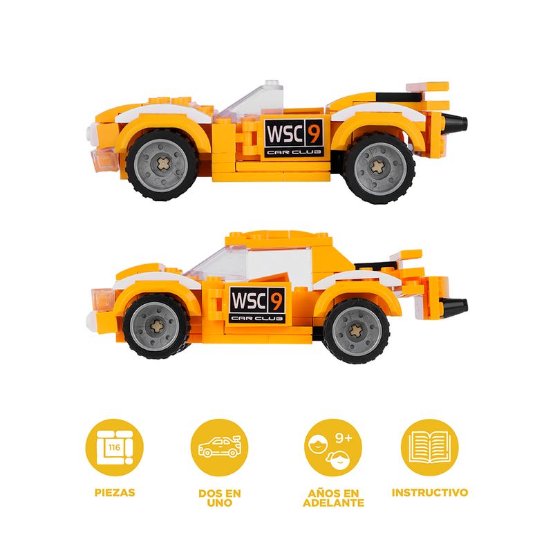 Bloques-Miniboy-Bloques-de-Construccion-de-Coches-de-Carreras-2-en-1-Amarillo-Miniso-3-16387