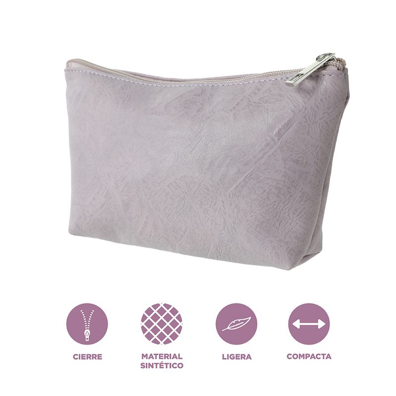 Cosmetiquera-Forma-Trapecio-Miniso-Textura-en-Relieve-Lila-3-16433