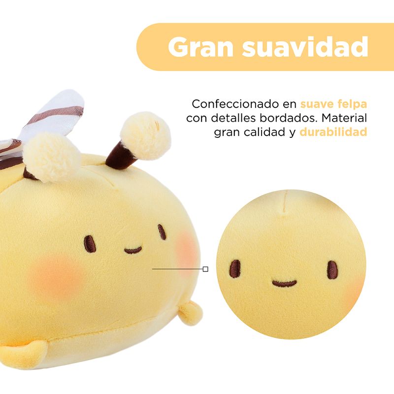 Peluche-Mini-Family-Safari-Series-Insectos-Abeja-Amarillo-Miniso-4-16498