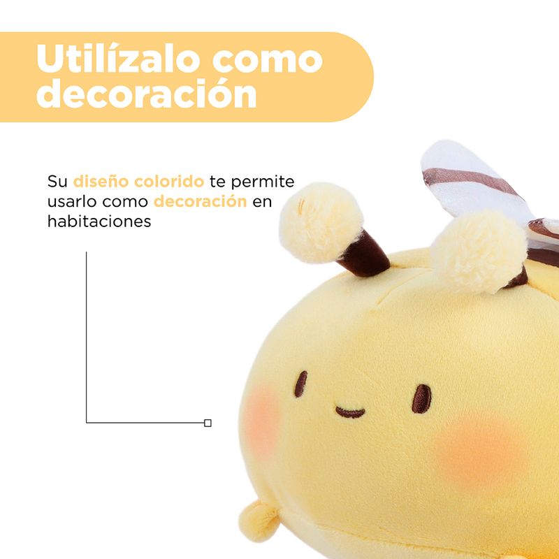 Peluche-Mini-Family-Safari-Series-Insectos-Abeja-Amarillo-Miniso-5-16498