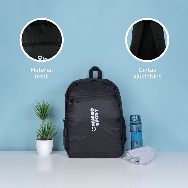 Mochila Deportiva Miniso Sport Series 4.0 Negro