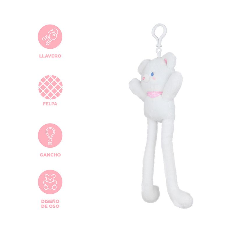 Llavero-Juguete-de-Peluche-Colgante-que-Tira-de-las-Orejas-Conejito-Blanco-Miniso-4-16689