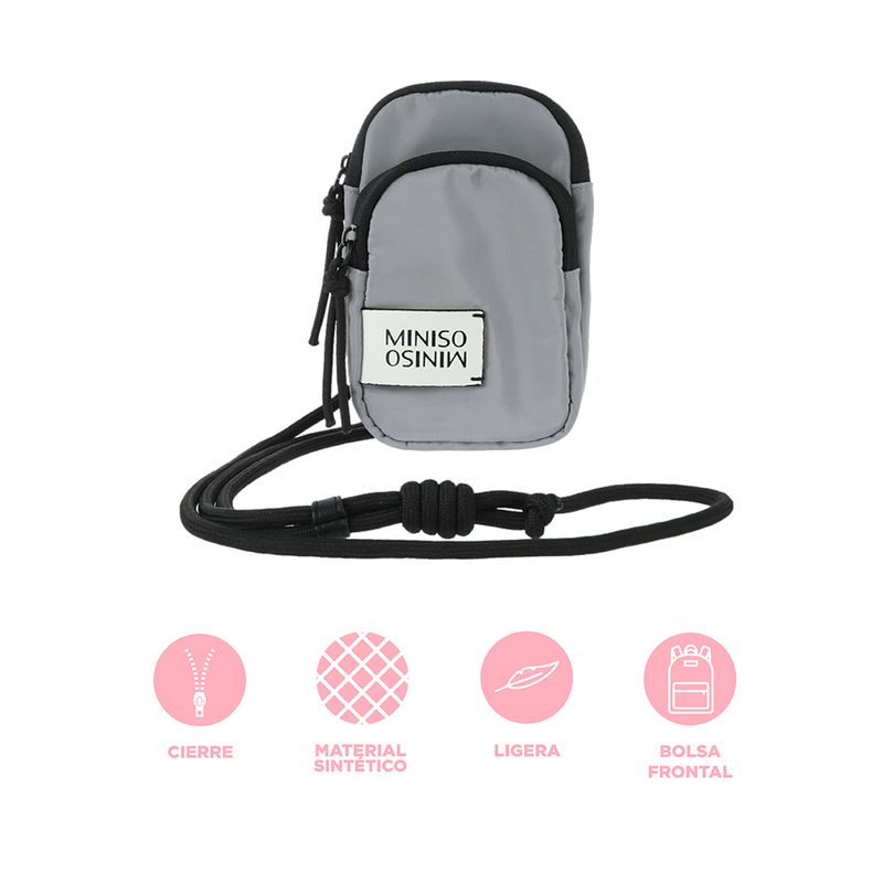 Mini-Bolso-Porta-Celular-Miniso-Vitality-Mix-Gris-Claro-3-16643