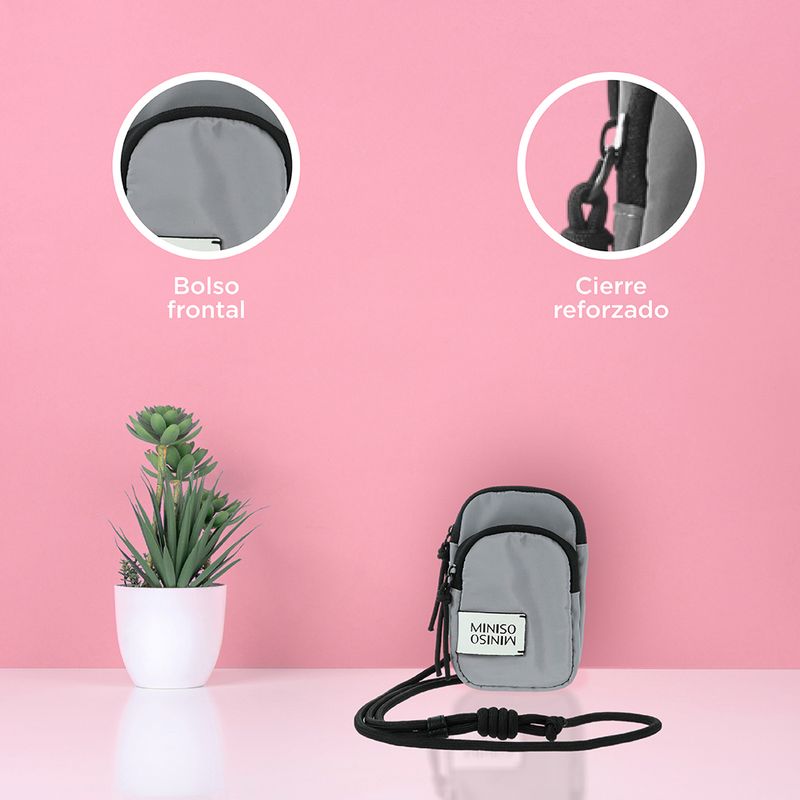 Mini-Bolso-Porta-Celular-Miniso-Vitality-Mix-Gris-Claro-5-16643