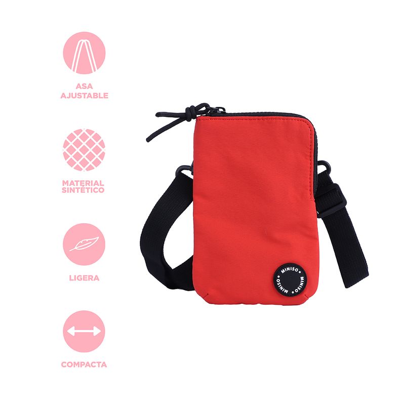 Mini-Bolso-de-Moda-Porta-Celular-Miniso-Pioneer-Rojo-3-16602