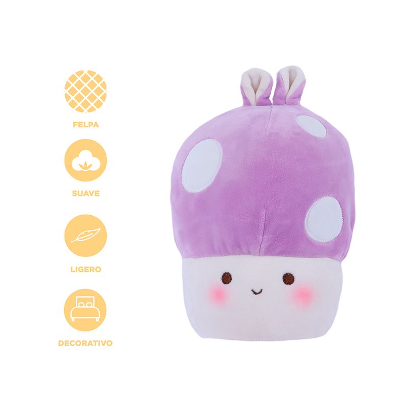 Peluche-Hongo-Orejas-de-conejo-Purpura-Miniso-4-16706
