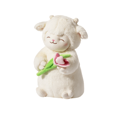 Peluche Cordero Series Warm White Con Tulipan Miniso