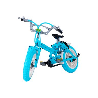 Bloques Juego de Bloques de Construccion de Bicicletas Azul 264 Pzs Miniso