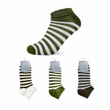Medias para Hombre Rayas Clasicos Colores Verde 3 Pzas