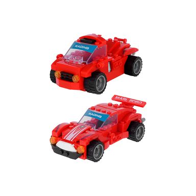 Bloques Miniboy Bloques de Construccion de Coches de Carreras 2 en 1  Rojo  Miniso