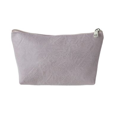Cosmetiquera Forma Trapecio Miniso Textura en Relieve Lila